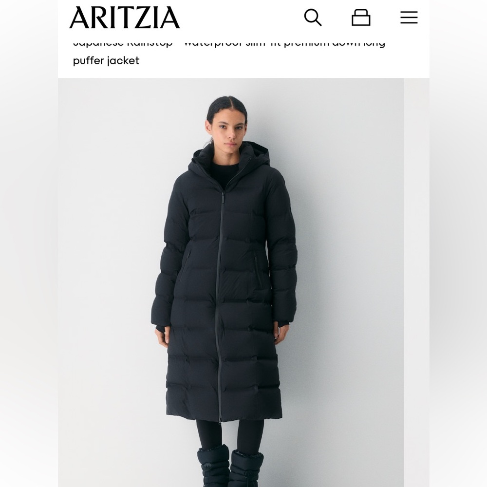 Aritzia Black Puffer Jacket